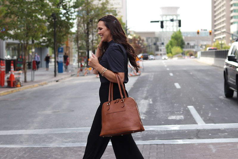 Leather Top Handle Cross Body Bag curated on LTK
